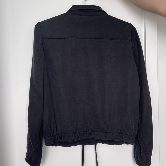 RW & Co lyocell black bomber jacket M - Picture 2 of 5